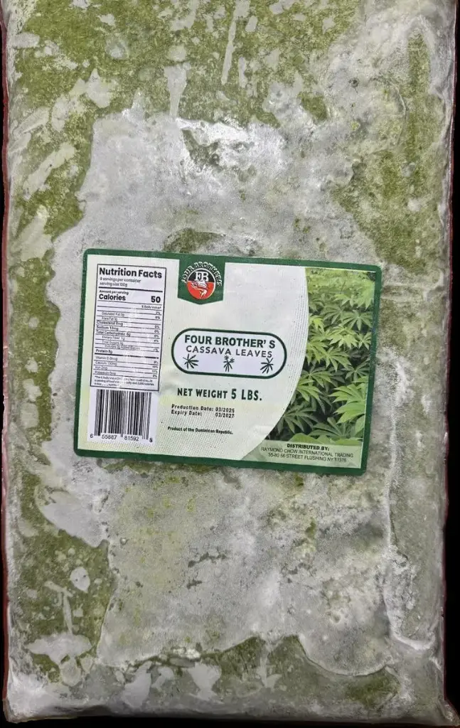 Cassava Leaves 5 Lb X 7 Flat